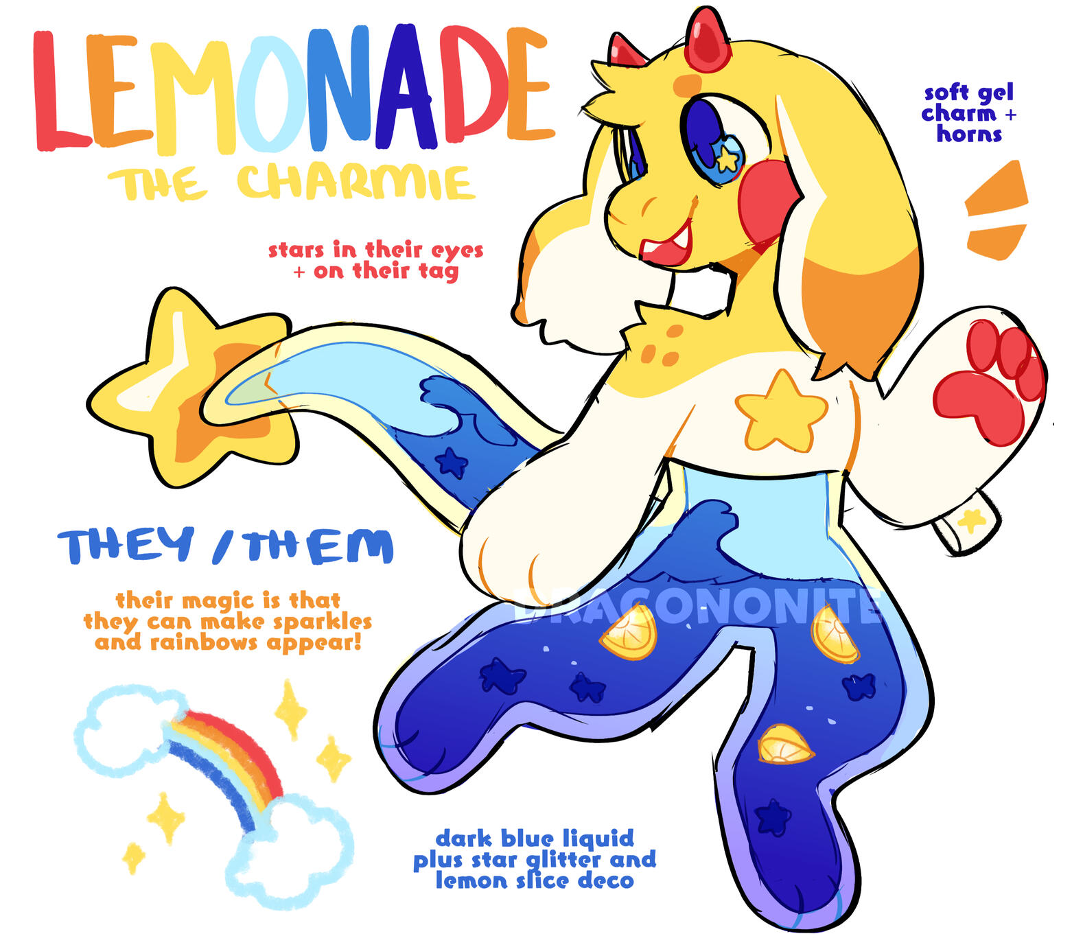 Lemonade the plush chimera